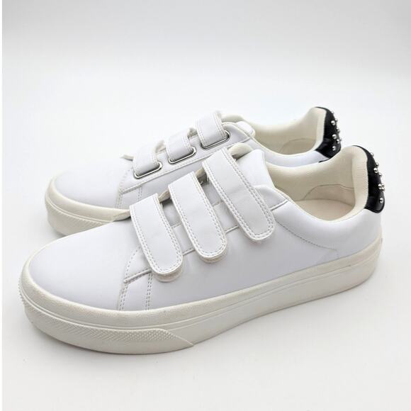 J/Slides Gennie Studded Platform Sneaker Shoes Women's White Size US9M EU40 - Picture 1 of 12
